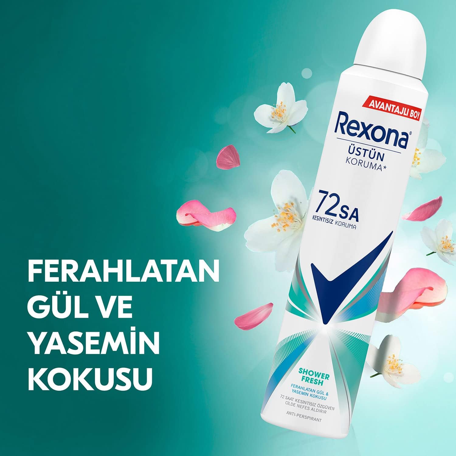 اسپری ضد تعریق زنانه رکسونا Shower Fresh حجم 200 میلیلیتر | Rexona 72H - تصویر 4