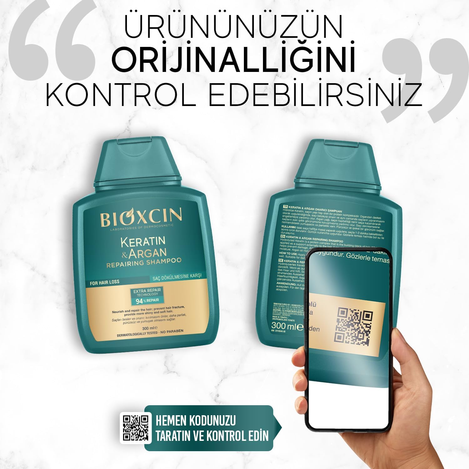 پک 3 عددی شامپو ترمیمکننده بایوکسین کراتین و آرگان 300 میلیلیتر | Bioxcin Keratin & Argan - تصویر 7