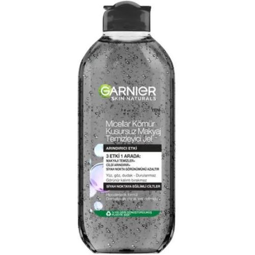 ژل میسلار پاککننده آرایش گارنیر زغال 400 میلیلیتر | Garnier Micellar Charcoal Cleansing Gel