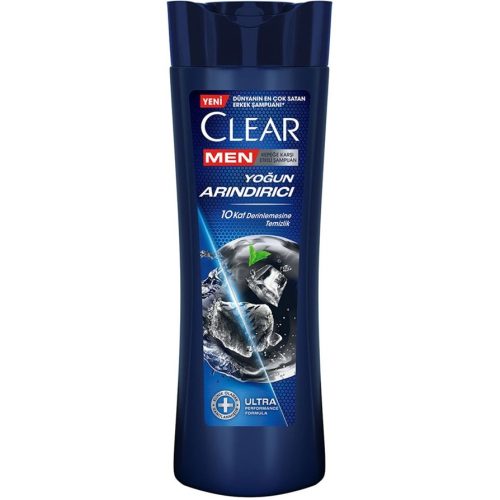 شامپو ضد شوره کلیر من مدل Yoğun Arındırıcı Kömür (زغال فعال) حجم 350 میلیلیتر | Clear Men